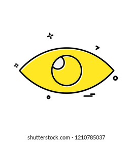Eye icon design vector