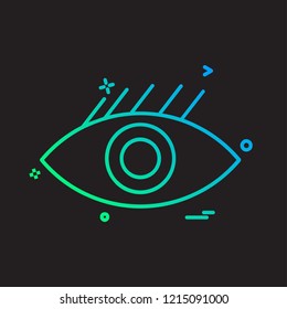 Eye icon design vector