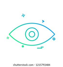 Eye icon design vector