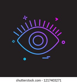 Eye icon design vector