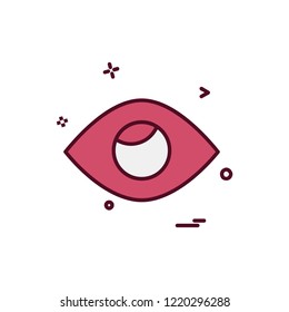 Eye icon design vector