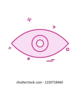 Eye icon design vector