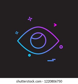 Eye icon design vector