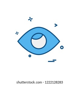 Eye icon design vector