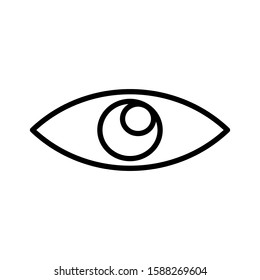 Eye icon design vector illustration on a white background