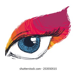 eye icon design, vector illustration eps10 graphic 