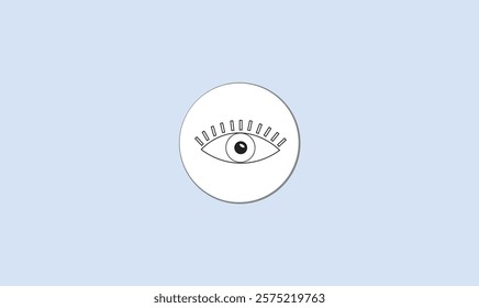 Eye icon design vector illustration for use.