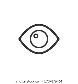 Eye icon design. Website, user interface or application icon. Vector illustration.