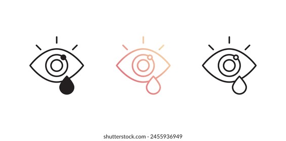 Diseño de icono de ojo con fondo blanco ilustración de stock