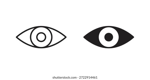 Icono de ojo diseña colección para móvil, ui, Web.