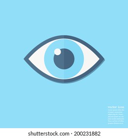 Diseño de iconos oculares,Diseño plano de ilustración de vector