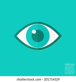 Eye icon design,Vector illustration flat design