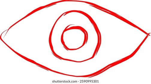 eye icon in Doodle style