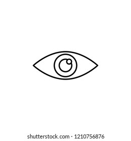 eye icon. Element of eye care icon for mobile concept and web apps. Thin lin eye icon can be used for web and mobile