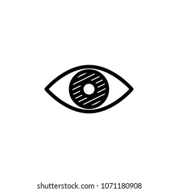 eye icon. Element of minimalistic icons for mobile concept and web apps. Thin line icon for website design and development, app development