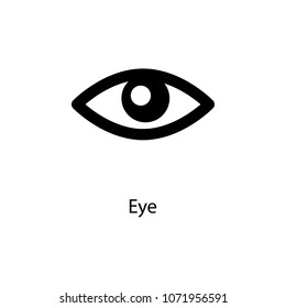 eye icon. Element of minimalistic icon for mobile concept and web apps. Signs and symbols collection icon for websites, web design, mobile app on white background