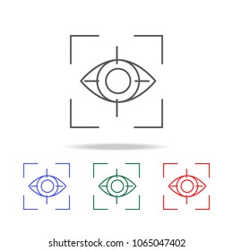 Eye icon. Elements of cyber security multi colored icons. Premium quality graphic design icon. Simple icon for websites, web design, mobile app, info graphics on white background