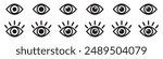 Eye icon, eyeball icon, vector.