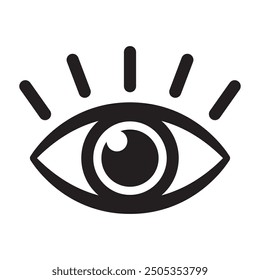Eye icon, eyeball icon. Vector.