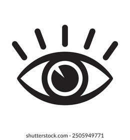 Eye icon, eyeball icon. Vector.