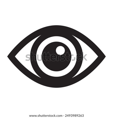 Eye icon, eyeball icon,  vector