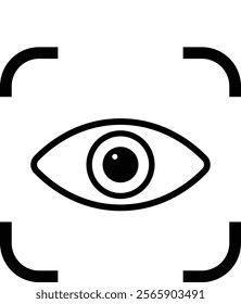 eye icon. eyesight symbol , eye, view, vision icons in flat style. eye view icon sign vector