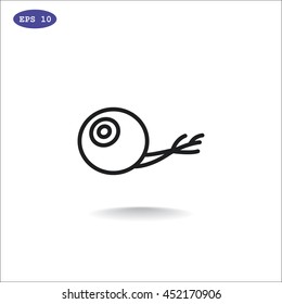  Eye icon flat.