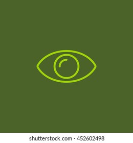  Eye icon flat.