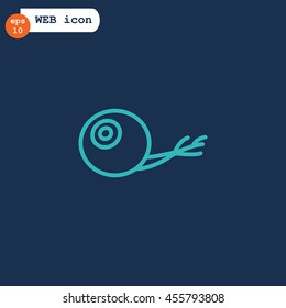  Eye icon flat.