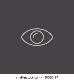  Eye icon flat.