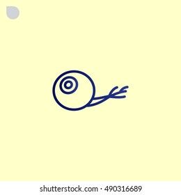  Eye icon flat.