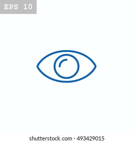  Eye icon flat.