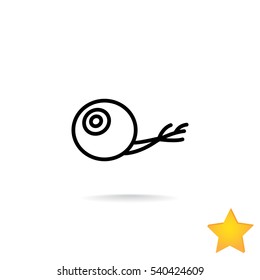  Eye icon flat.