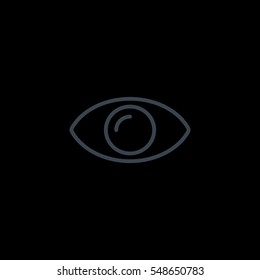  Eye icon flat.