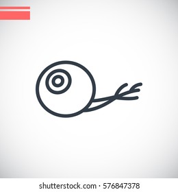  Eye icon flat.
