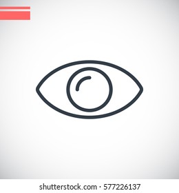  Eye icon flat.