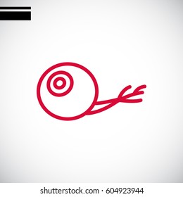  Eye icon flat.
