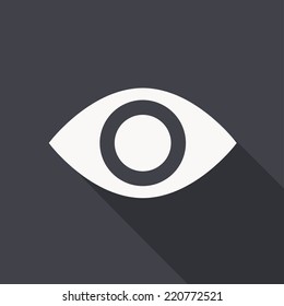 eye icon , flat design