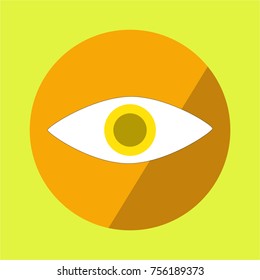 eye icon flat design