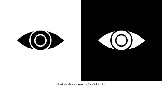 Eye icon flat design. Eps 10
