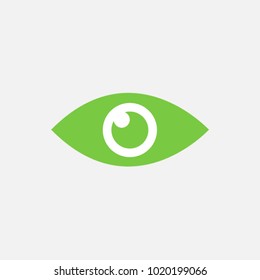 Eye icon. Flat design style.