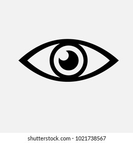 Eye Icon Flat Design Style Stock Vector (Royalty Free) 1021738567 ...