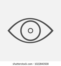 Eye icon. Flat design style.