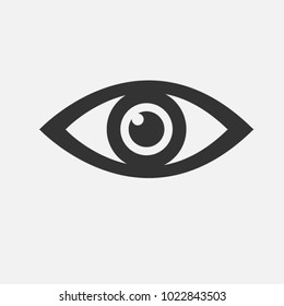 Eye icon. Flat design style.