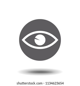 Eye icon. Flat design style.