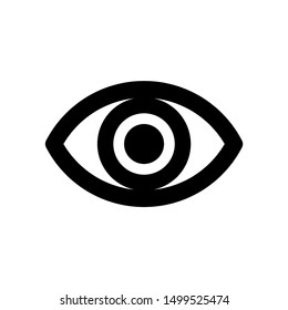 Eye icon. Flat design style.