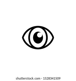 Eye icon. Flat design style.