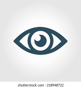 Eye icon. Flat design style.