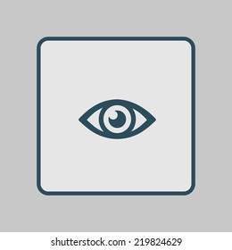 Eye icon. Flat design style.