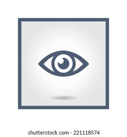 Eye icon. Flat design style.